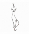 Colgante Plata Gato 50mm