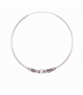 Aro Bali Plata 45 X 1.5mm Precio Par