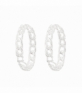Aro Plata Cadena Cierre Bisagra Ø18mm Precio Par