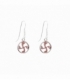 Boucles d'oreilles Argent Lauburu Ø10mm. Prix Paire