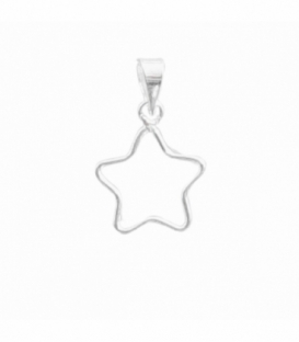 Colgante Plata Estrella 15mm