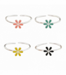 Anillo Plata Flor
