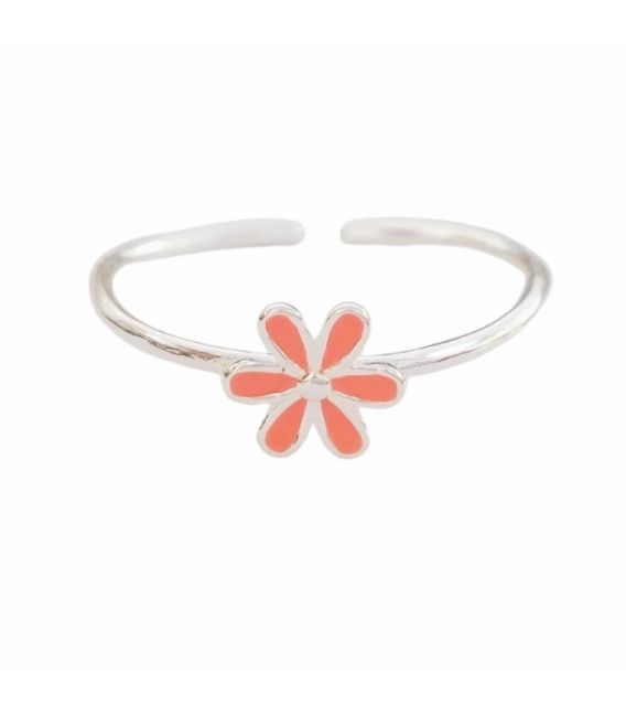 Bague Argent Fleur