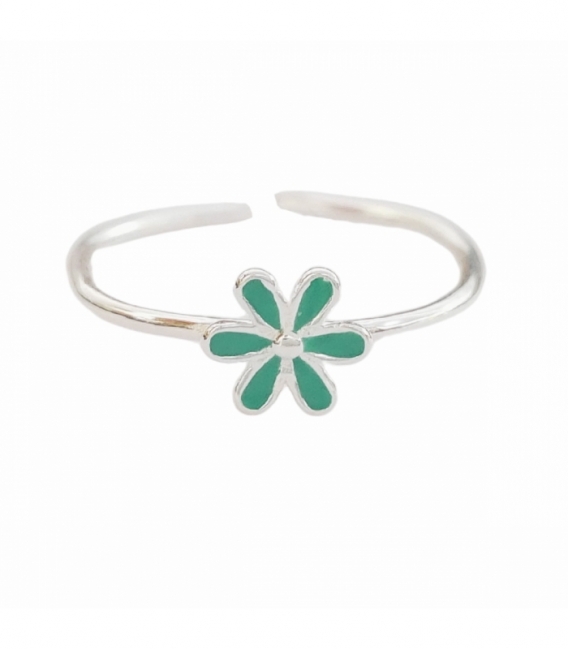 Bague Argent Fleur