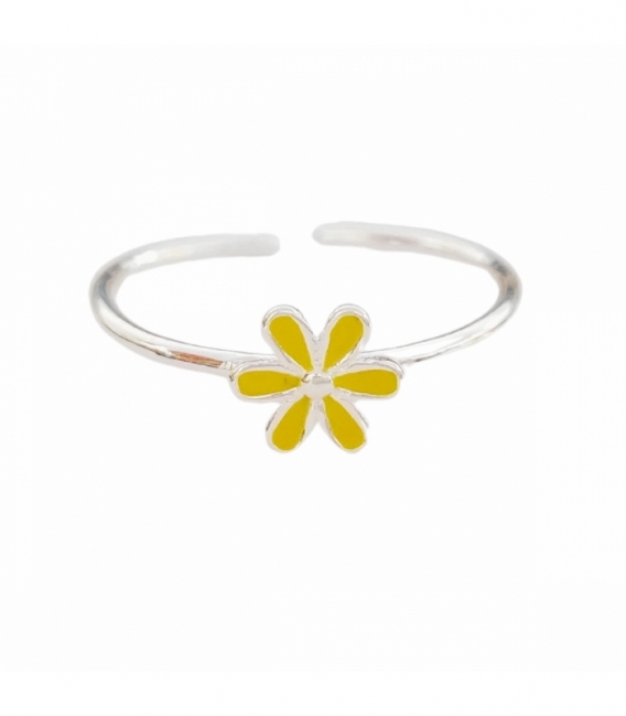 Bague Argent Fleur