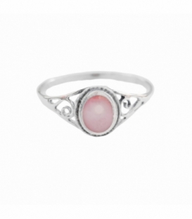 Anillo Plata Nacar Rosa