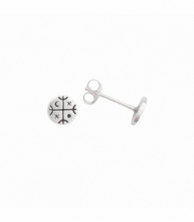 Pendiente Plata Kultrum Ø6mm. Precio Par