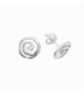 Pendiente Plata Espiral Precio Par