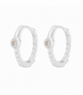 Aro Plata Circonita Cierre Bisagra Ø12mm Prix Paire