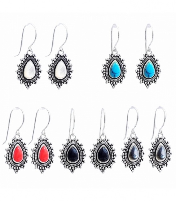Pendiente Plata Minerales Precio Par