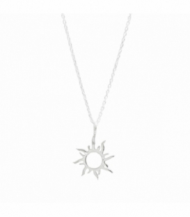 Collier Argent Soleil 40+3cm