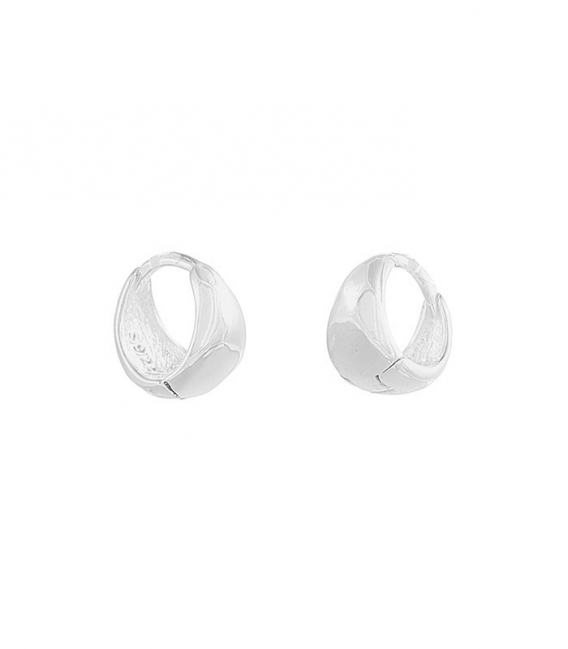Boucles d'oreilles Argent Design Ø10mm. Prix Paire