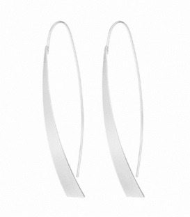 Pendiente Plata Diseño Mate Precio Par