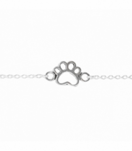 Pulsera Plata Huella Perro