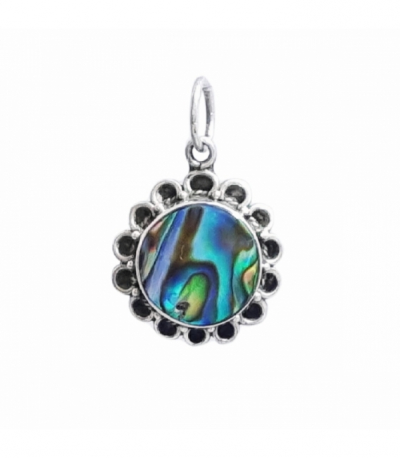 Colgante Plata Abalon Ø16.5mm