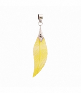 Colgante Plata Pluma 41mm