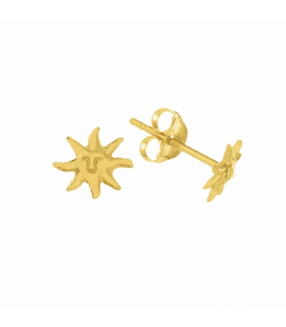 Pendiente Plata Sol 6.7mm Precio Par