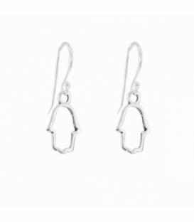 Pendiente Plata Mano de Fatima 12mm Precio Par