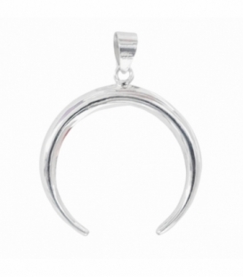 Colgante Plata Luna Invertida 33mm