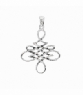 Colgante Plata Unalome Espiritual 24mm