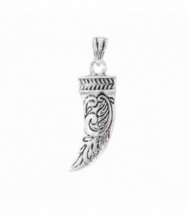 Pendentif Argent Corne 23mm