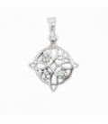 Colgante Plata Nudo de Bruja 16mm