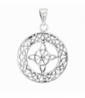 Colgante Plata Nudo de Bruja Ø23mm