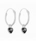 Aro Plata Corazon Circonita 12mm. Precio par