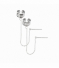 Cartilago Plata con Cadena Precio Par