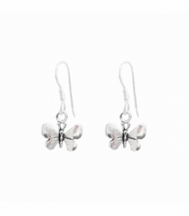 Pendiente Plata Mariposa 10mm Precio Par