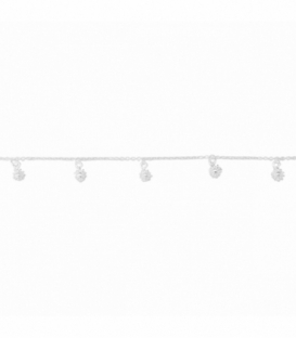 Pulsera Plata Soles 16+3cm