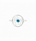 Anillo Plata Atrapasueños Azul Ø12mm