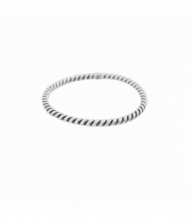 Bague Argent Tressée
