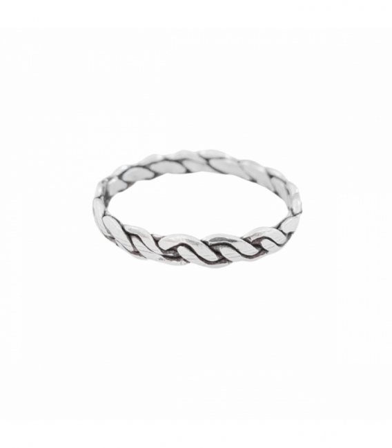 Anillo Plata Trenzado