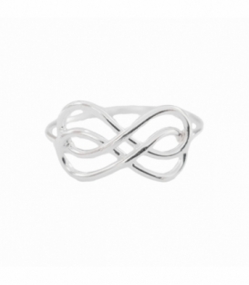 Anillo Plata Dos Infinitos
