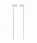 Pendiente Plata Cadena 65mm. Precio Par