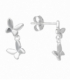 Boucles d'oreilles Argent Papillons Prix Paire