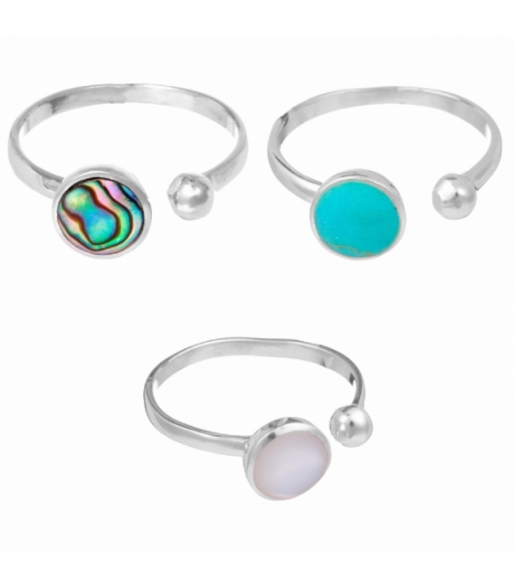 Anillo Plata Piedra