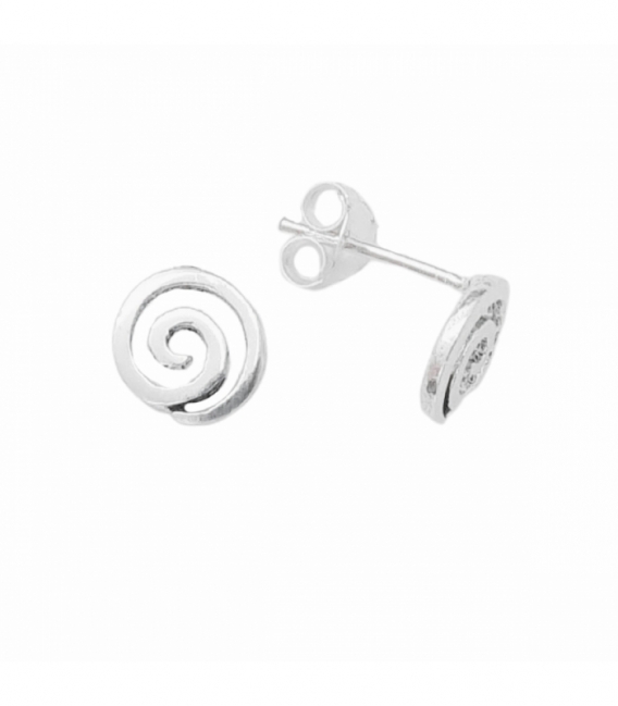 Pendiente Plata Espiral