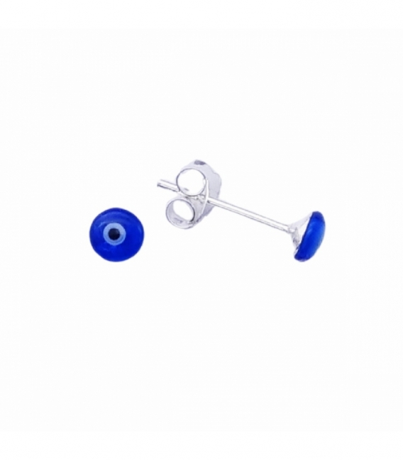 Pendiente Plata Ojo Turco Ø4mm Precio Par