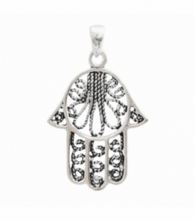 Colgante Plata Mano Fátima 23mm