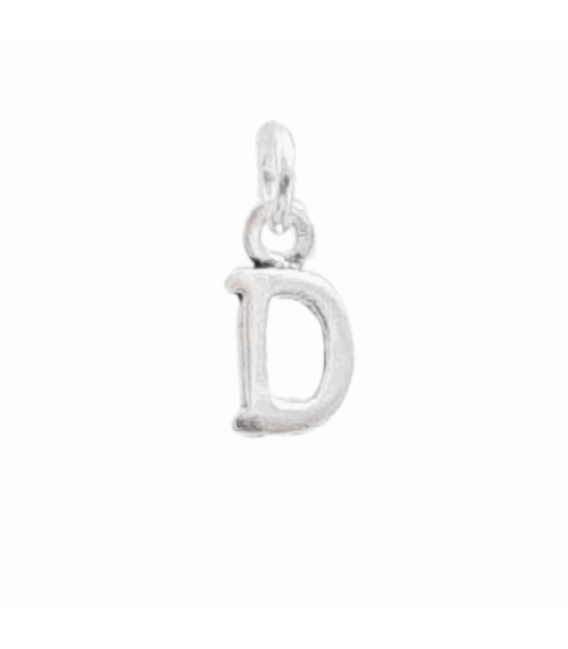 Colgantes Plata Letras 7mm