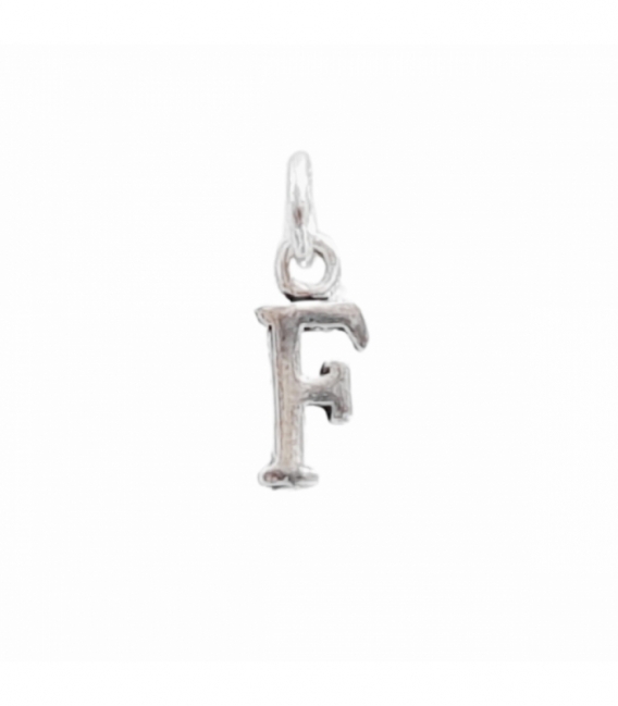 Colgantes Plata Letras 7mm
