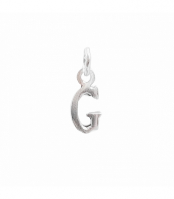 Colgantes Plata Letras 7mm