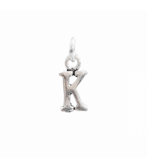 Colgantes Plata Letras 7mm