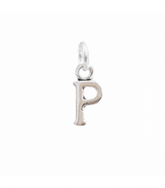 Colgantes Plata Letras 7mm