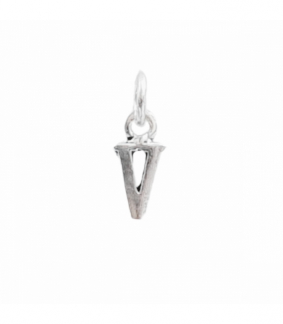 Colgantes Plata Letras 7mm