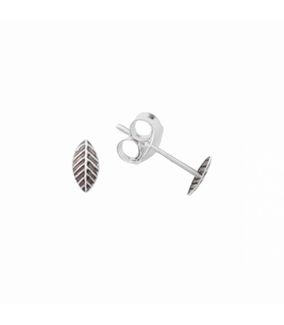 Pendiente Plata Hoja. Precio Par