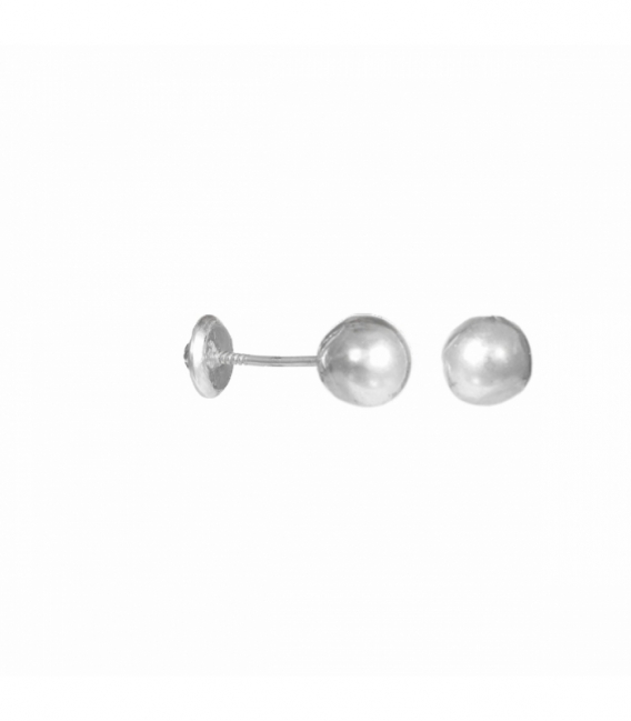 Pendiente Plata Bola Cierre Rosca Precio Par