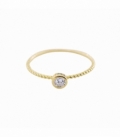 Anillo Plata Circonita Bañado